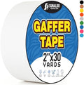 Gaffers Tape Heavy Duty, Easy Rip, No Residue | White by Unknown