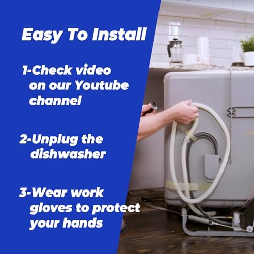 Dishwasher Drain Hose for Midea, 12.2 x 1.1 x 2.8 inches - Image 6