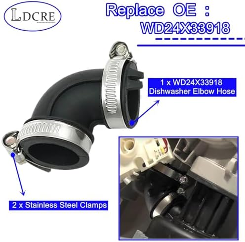 WD24X33918 Dishwasher Circulation Pump To Sump Elbow Hose - Image 3