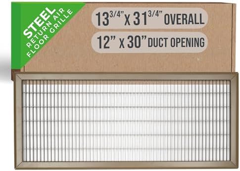 Fits 12x30 and 30x12 Duct Opening | Return Air Floor Grille by Handua | by Handua