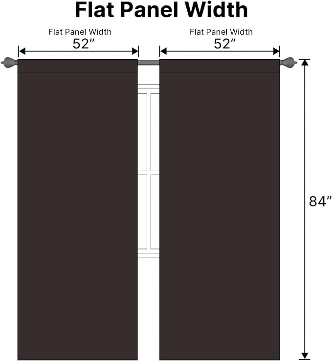 H.VERSAILTEX Blackout Curtains Thermal Insulated Window Treatment Panels Room - Image 7