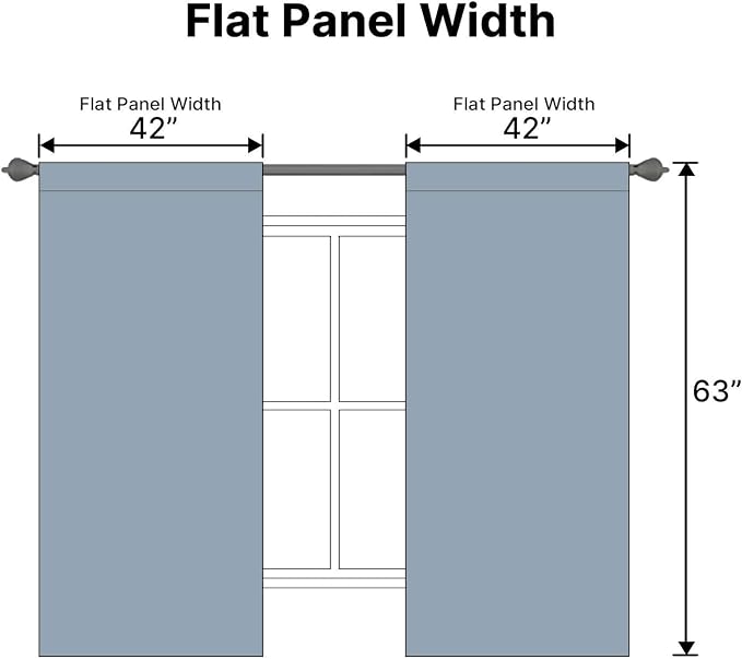 H.VERSAILTEX Blackout Curtains Thermal Insulated Window Treatment Panels Room - Image 7