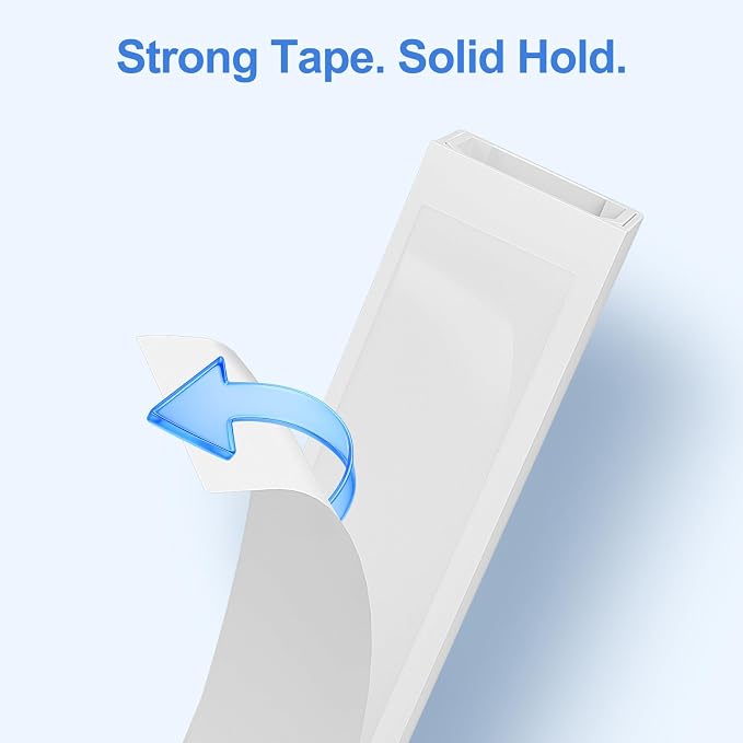 Yecaye Cord Hider, 113in One-Cord Cable Raceways, W0.59in H0.4in, Easy Install - Image 8