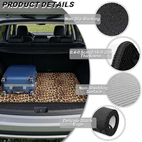 Brown Leopard Camping Trunk Mat 29"x39" - Image 6
