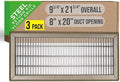 Fits 8x20 and 20x8 Duct Opening | Return Air Floor Grille by Handua | Walkable by Handua