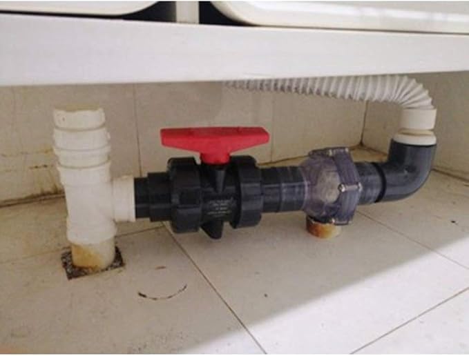 Check Valve, 40mm 50mm 63mm Transparent U-PVC Sewer Deodorization Non-Return - Image 6