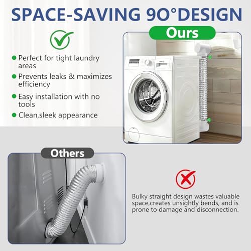 Dryer Vent Hose For Tight Space | Flexible Dryer Vent Connector Kit - Image 3