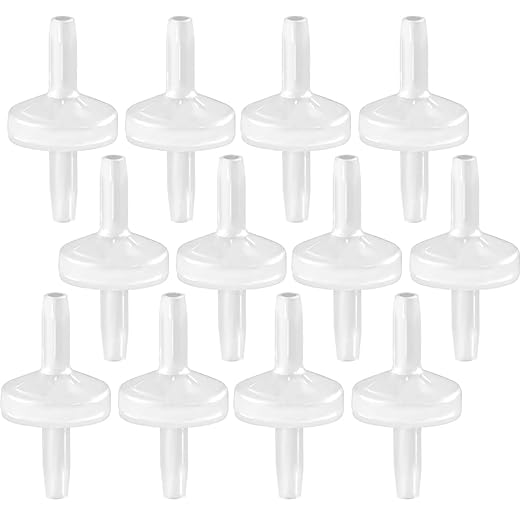 12 Packs Check Valve 1/4” One-Way PVDF Plastic Hose Barb by JoyTube