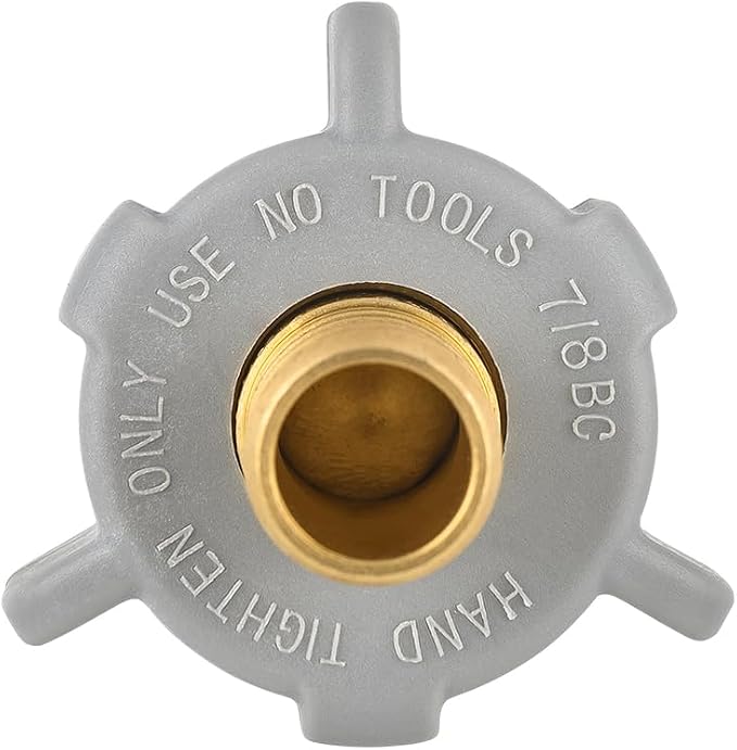 2PC EFIELD 1/2" Pex X 7/8"Toilet BC Swivel Straight Adapter | Brass Plumbing - Image 3