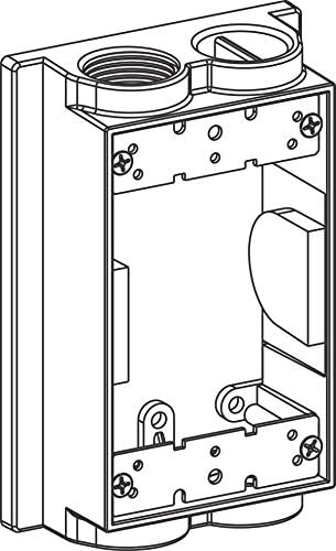 Orbit EXF75-2 Electric Box Extension Ring, Flanged 2 Outlets w/3/4" Hole Size by Orbit