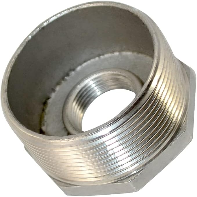 2" Male x 3/4" Female Thread Reducer Bushing Pipe Fitting, Stainless steel SS - Image 2