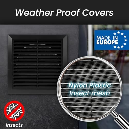 Repa Market 6 Inch Black Air Vent Cover - Image 3