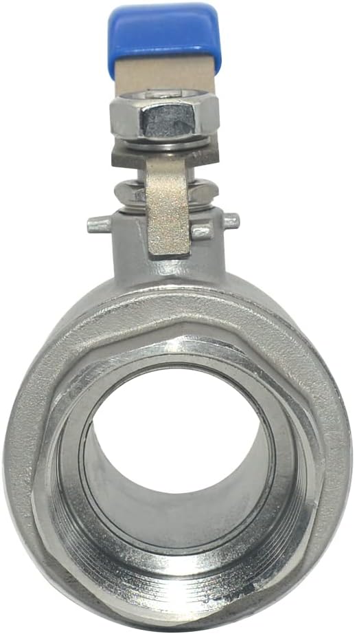 DAN SPEED 1-1/4" Female 316 Stainless Steel Full Port Ball Valve Vinyl Handle - Image 5