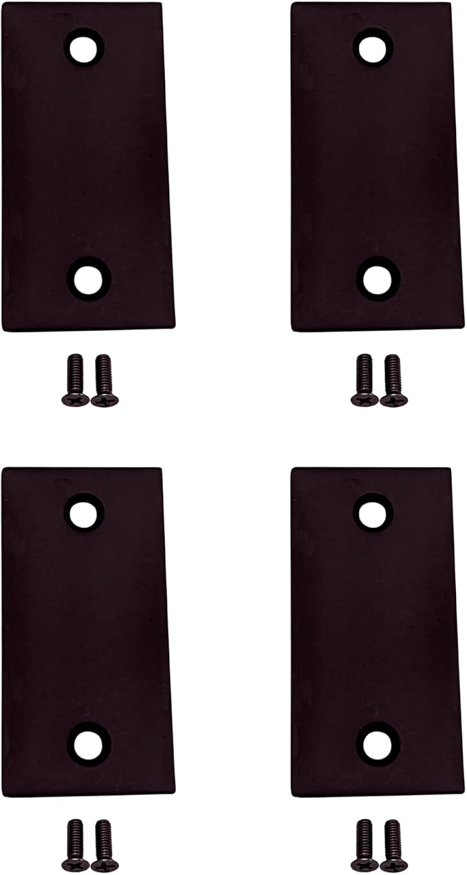 Door Strike Filler Plate, 2-1/4" x 1-1/8", Stainless Steel, US10B Oil Rubbed by QCAAHardware