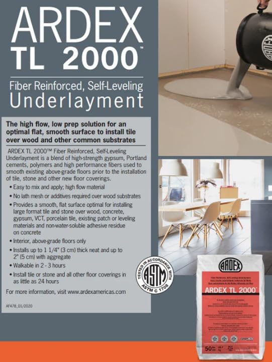 ARDEX TL 2000 Fiber Reinforced Self-Leveling Floor Underlayment 50 lb | - Image 6
