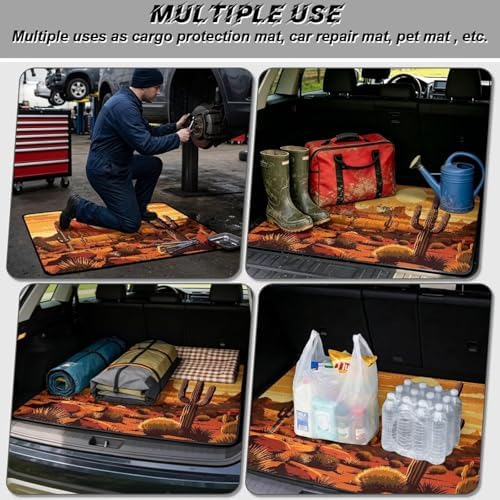 ELEQIN Trunk Cargo Liner for Cars SUV Sedan Truck Non Slip Backing Car Cargo - Image 3