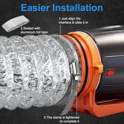 iplusmile 4 Inch 26 Feet Flexible Aluminum Ducting - Image 5