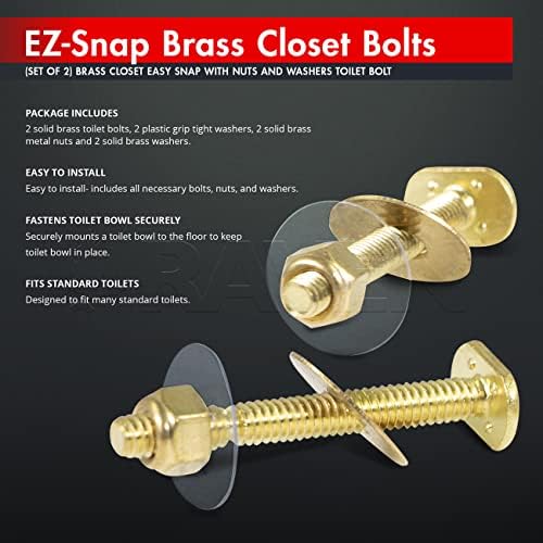 Raven KCFA-738534 Brass Closet Bolts Easy Snap - Image 3