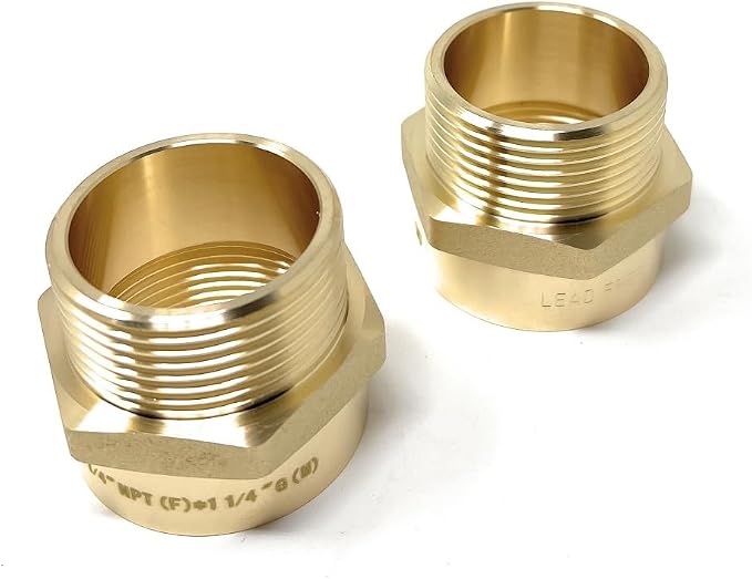 Cascada Lead-Free Brass Adapter, G Thread British BSPP Male to NPT Female |) - Image 6