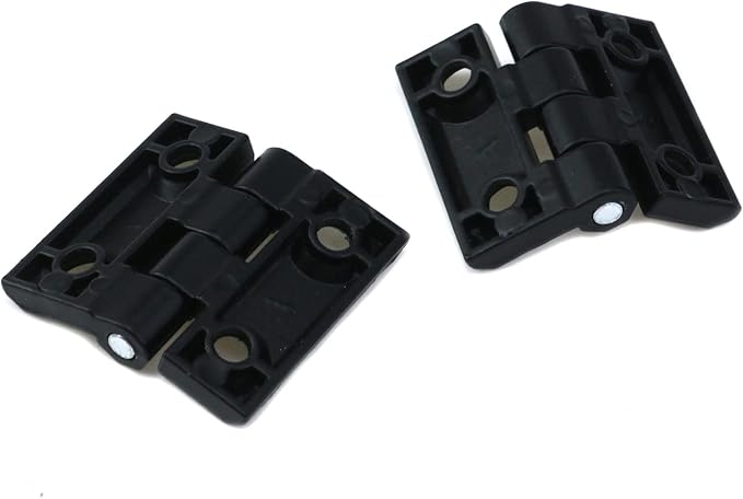 Woogim 4PCS Black Heavy Duty Cabinet Door Hinges 50mmx50mm | Reinforced Ball - Image 6
