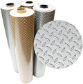 Rubber-Cal Diamond Plate Metallic PVC Flooring by Rubber-Cal