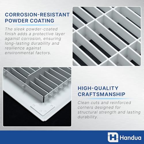 Fits 8x14 and 14x8 Duct Opening | Return Air Floor Grille by Handua | Walkable - Image 2