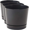 Novelty Majestic Full Depth Round Cylinder Pot, Glossy Black by Novelty