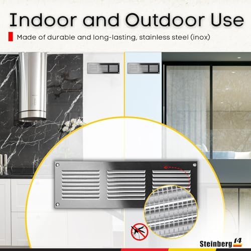 Steinberg14 Stainless Steel Vent Cover 10x2 - Image 6