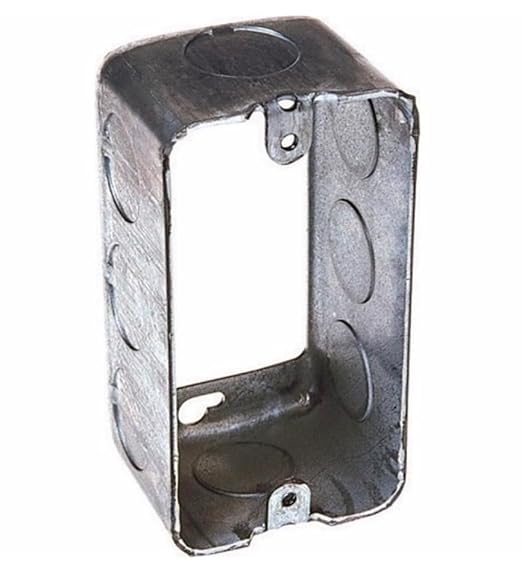 Best Electrical Gray Metal Utility Box Extension Ring 1-7/8 Deep Box Extender by Unknown