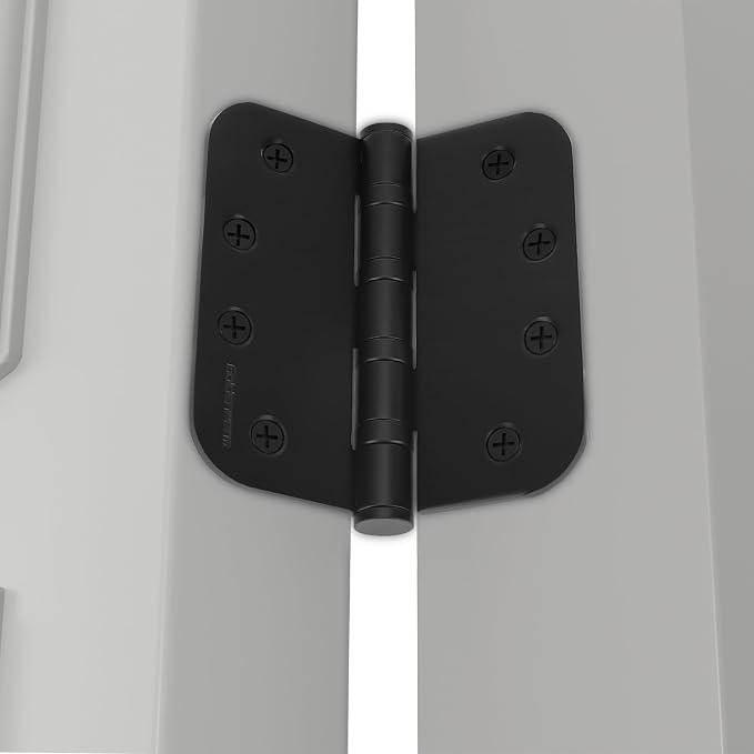 goldenwarm 3 Pack 4'' Black Ball Bearing Door Hinges – Heavy Duty Stainless - Image 6