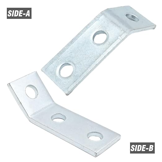 Anxingo 10 Pcs 3/16" Thickness Channel Angle Bracket, 1-5/8" 3-Hole Corner - Image 5