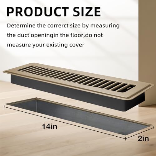 Floor Register 2x14, 4 Pack Floor Vent Covers - Image 5