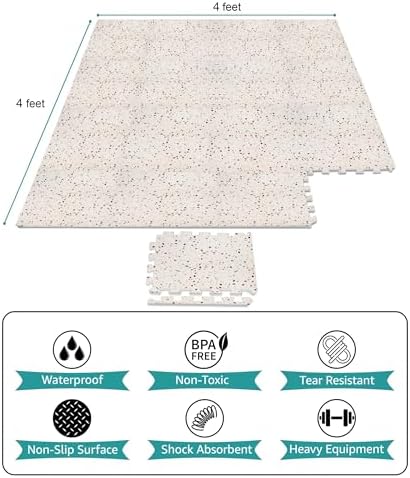 Sorbus Wood Grain Foam Floor Tiles - Image 4
