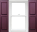 Homeside Raised Panel Vinyl Shutter 1 Pair 14-1/2in. x 71in. 090 Bordeaux by Polaris