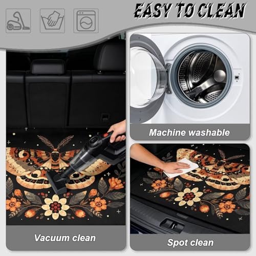 Moth Floral Universal Car Trunk Mat, Waterproof Cargo Liner - Image 5