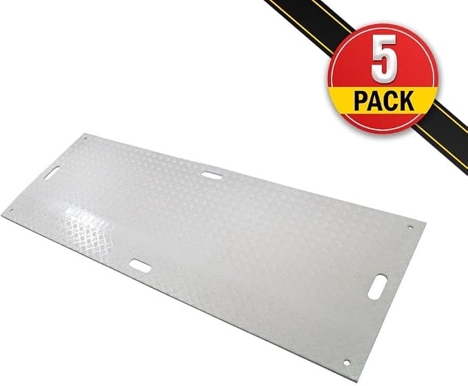 5 Pk 4' x 8' White Ground Protection Mats - Image 2