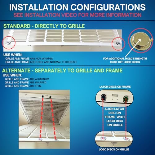 Reinvent Latch System HVAC Air Return Grille Latch Replacement Kit - Image 4