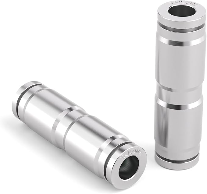 TAILONZ 304 Stainless Steel Straight 1/4" 1pcs | Straight Fitting by TAILONZPNEUMATIC