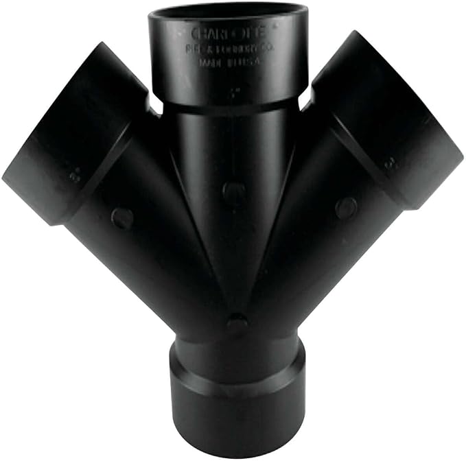 Charlotte Pipe 3 In. All Hub Double ABS Wye - Image 2