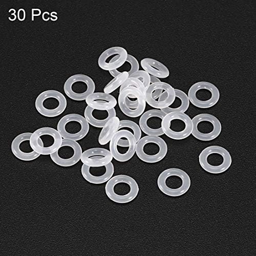 uxcell Silicone O-Rings, 6.5mm OD 3.5mm ID 1.5mm Width VMQ Seal Gasket - Image 2