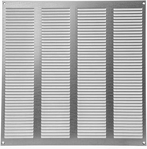 Repa Market Air Vent Cover 16x16 Inch Galvanized Steel Louvered Grill Cover by RepaMarket