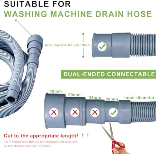 2 Pcs Universal Y-Shaped Washing Machine Hose Splitter, Fit - Image 4