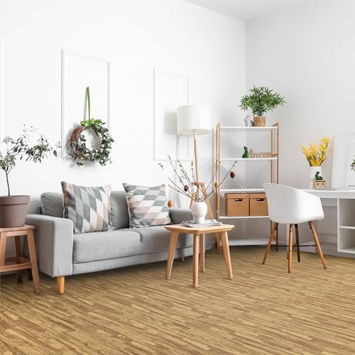 Sorbus Interlocking Wood Grain Foam Floor Tiles - Image 3