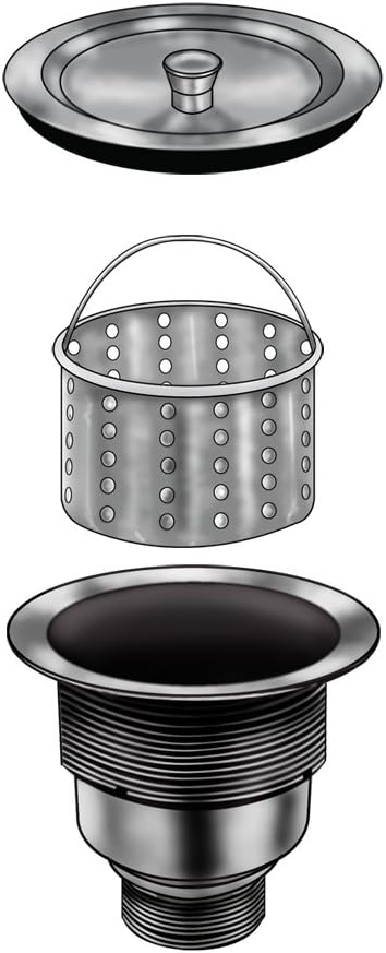 Ruvati Kitchen Sink Basket Strainer Drain Assembly - Image 3