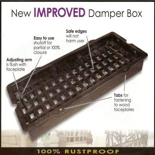Decor Grates AJH414-NKL 4-Inch by 14-Inch Oriental Floor Register, Brushed - Image 3