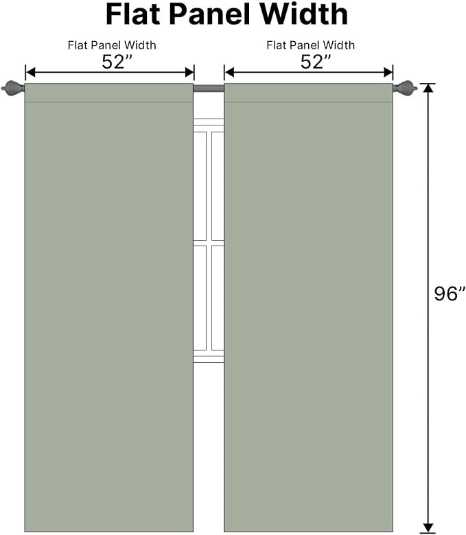 H.VERSAILTEX Blackout Curtains Thermal Insulated Window Treatment Panels Room - Image 7