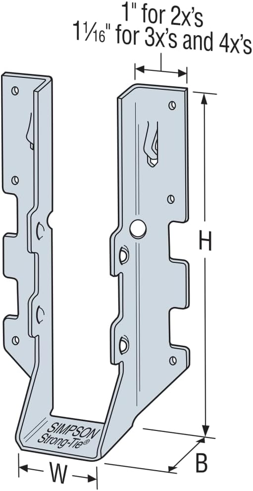 Simpson Strong-Tie LUS28 Light Face-Mount Joist Hanger - Image 9