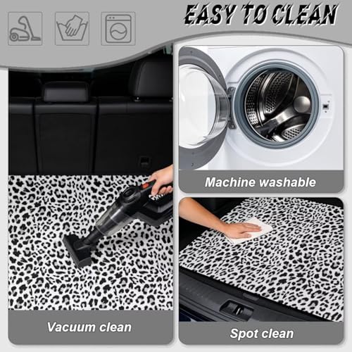 Black Leopard Cargo Liner for SUV Sedan 29"x39" - Image 5