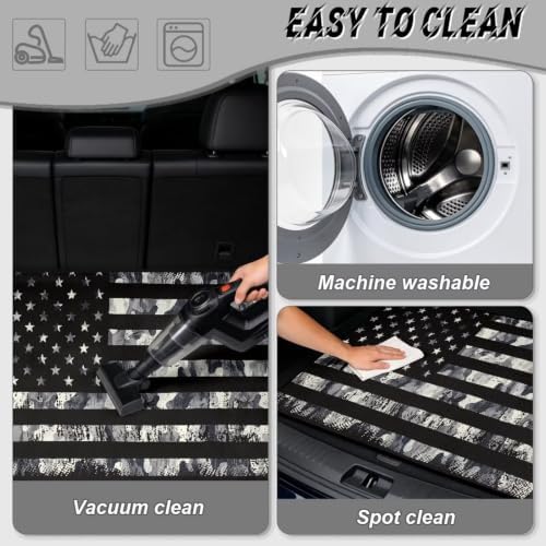 ELEQIN Camo American Flag SUV Cargo Liner Trunk Mats - Image 5