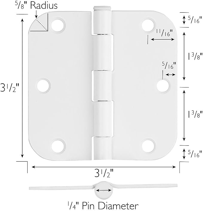Design House Interior Door Hinge, Traditional - Image 3